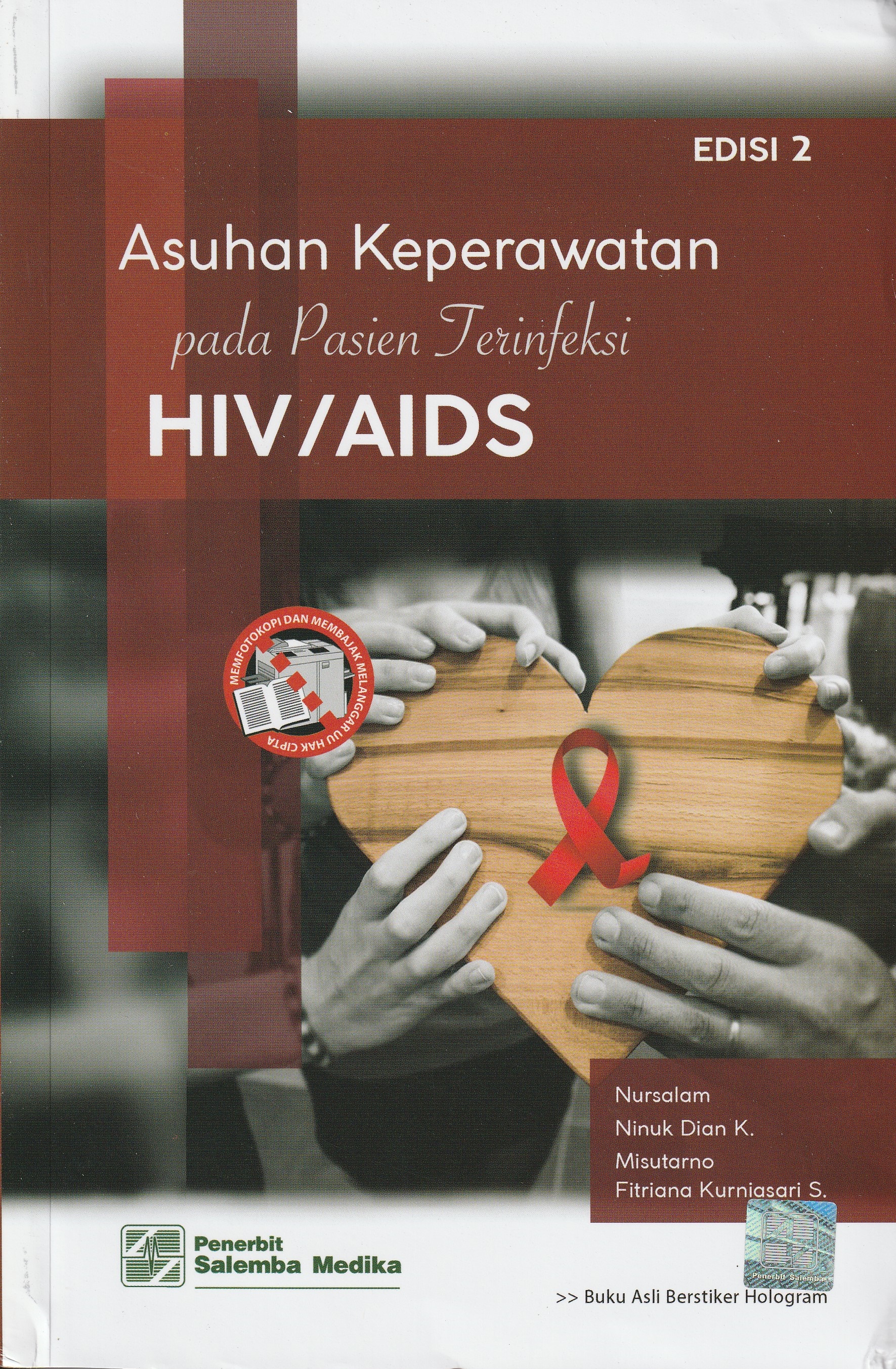 Cover Asuhan Keperawatan pada Pasien Terinfeksi :  HIV/AIDS / Nursalam