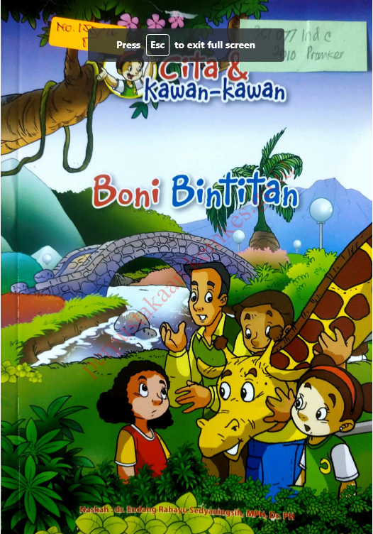 Cover Cita dan Kawan-kawan Boni Bintitan / Hendra Uung