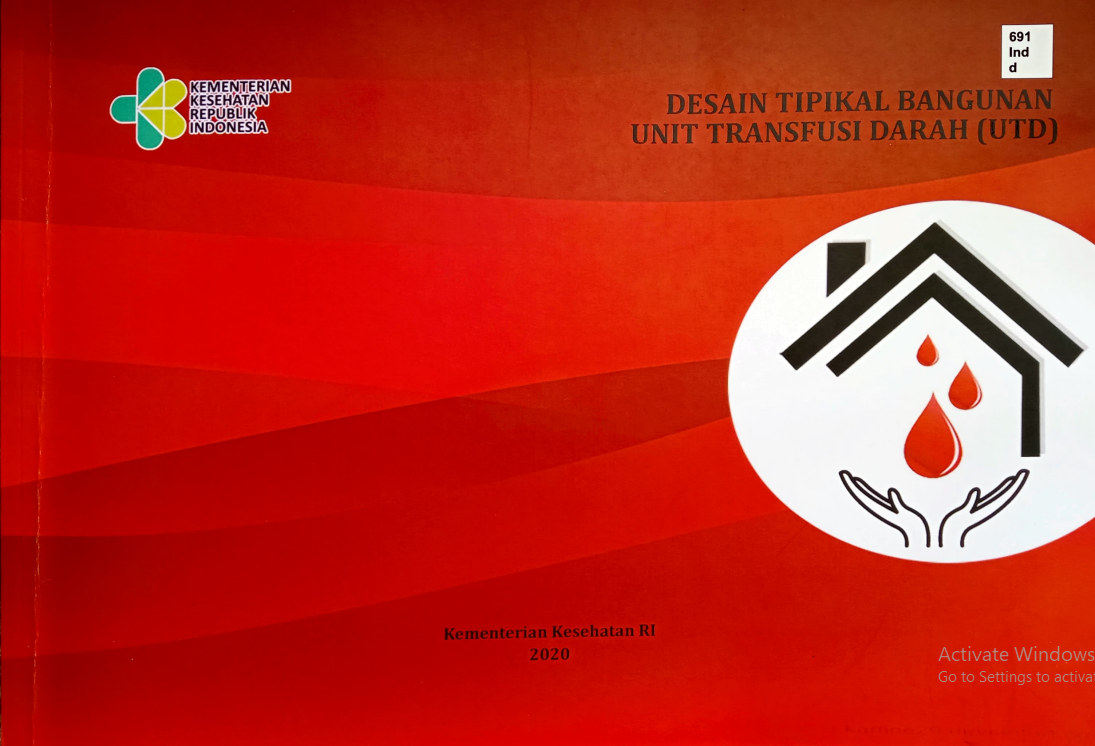 Cover Desain Tipikal Bangunan Unit Transfusi Darah (UTD) / Ganda Raja Partogi Sinaga