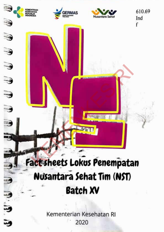 Cover Fact sheets Lokus Penempatan Nusantara Sehat Tim (NST) Batch XV / Telly Purnamasari,