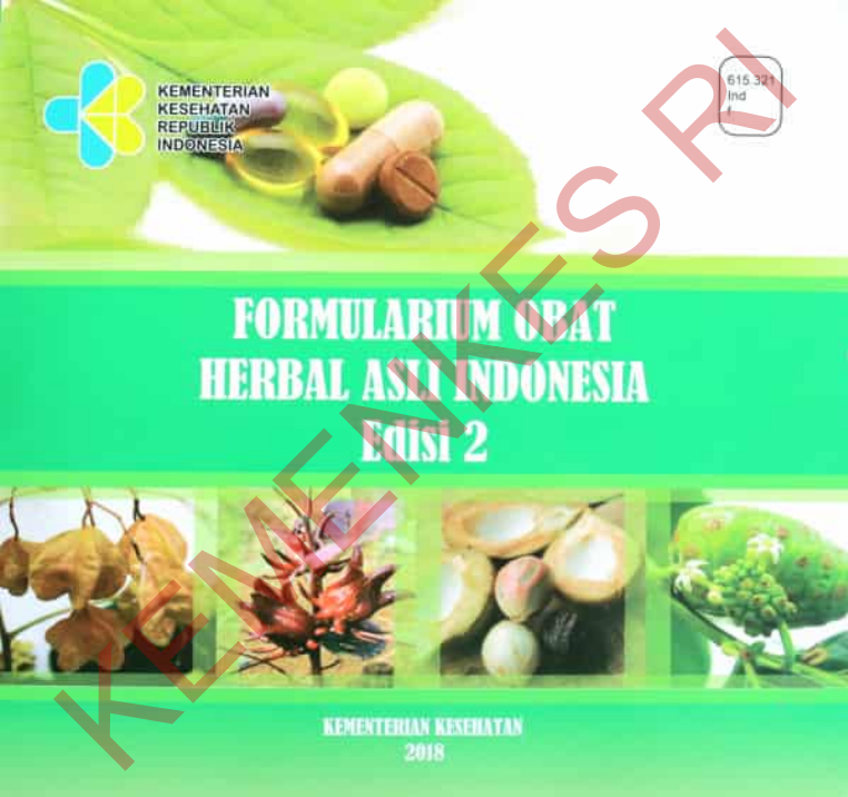 Cover Formularium obat herbal asli Indonesia Edisi 2 / Drs. Ari Sanistioro, M.Si