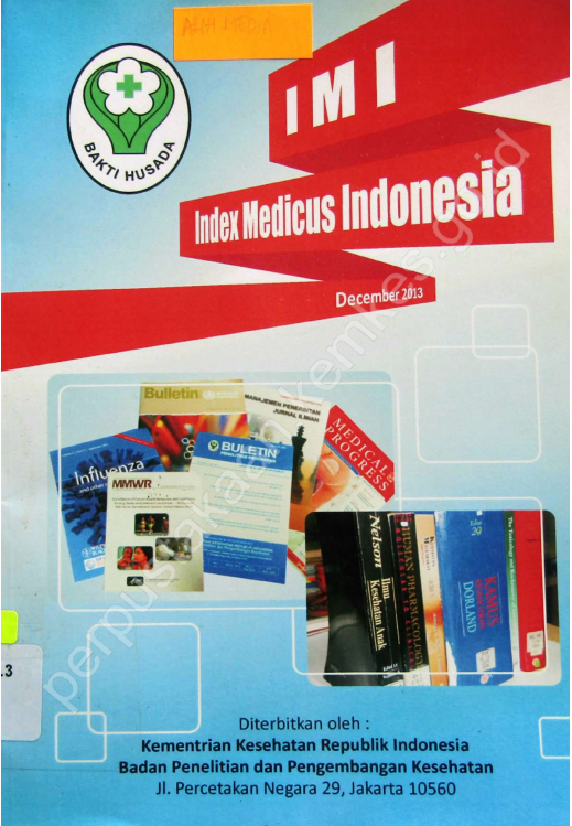 Cover IMI Index Medicus Indonesia December 2013 / Sugiyarti