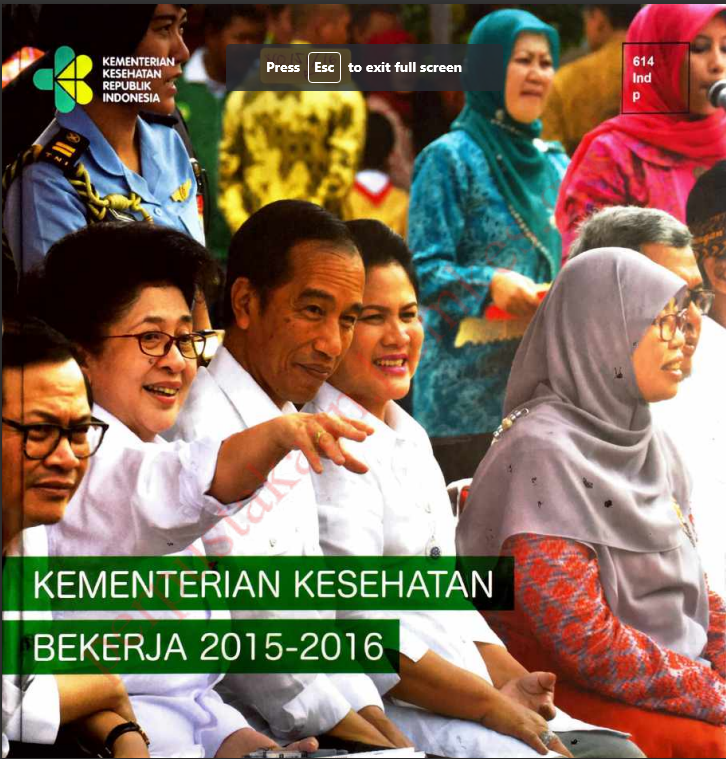 Cover Kementerian Kesehatan Bekerja 2015-2016 / Sekretariat Jenderal Kesehatan Republik Indonesia