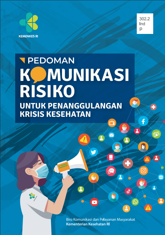 Cover Komunikasi Risiko untuk Penanggulangan Krisis Kesehatan 2021 / Aji Muhawarman