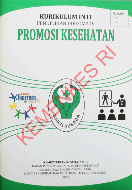 Cover Kurikulum Inti Pendidikan Diploma IV Promosi Kesehatan / Badan Pengembangan dan Pemberdayaan Sumber Daya Manusia Kesehatan