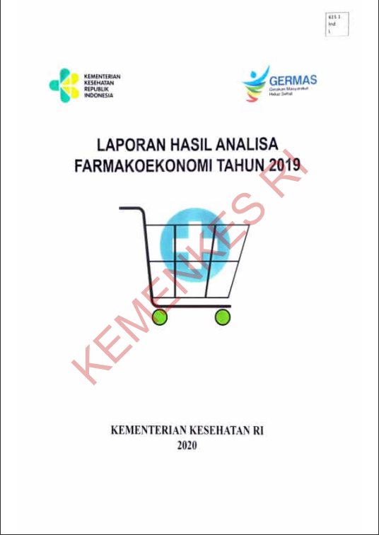 Cover Laporan Hasil Analisa FarmaEkonomi Tahun 2019 / Helsy Pahlemy, S.Si, Apt., M.Farm