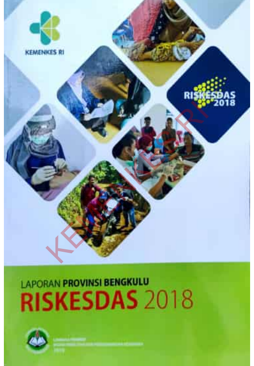 Cover LAPORAN PROVINSI BENGKULU RISKESDAS 2018 / Badan Penelitian dan Pengembangan Kesehatan