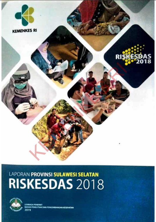 Cover Laporan Provinsi Sulawesi Selatan Riskedas / Badan Penelitian dan Pengembangan Kesehatan