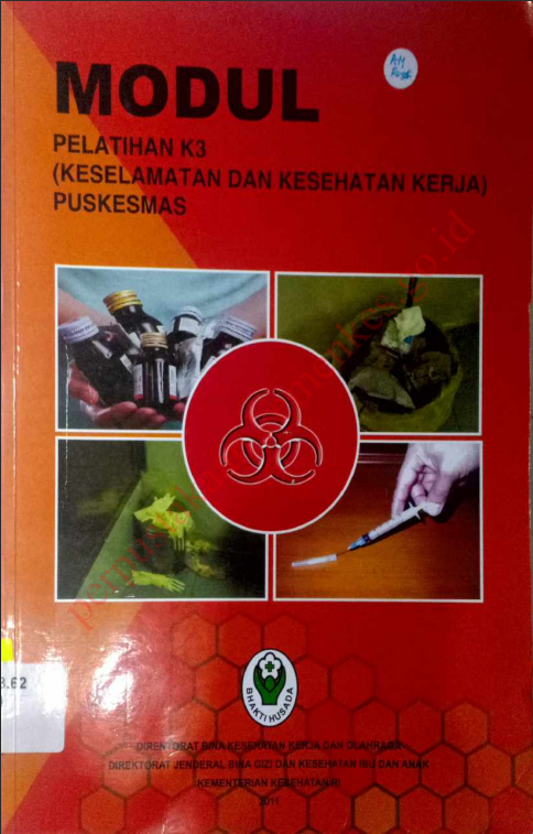 Cover Modul Pelatihan K3 (Keselamatan dan Kesehatan Kerja) / Direktorat Bina Kesehatan Kerja dan Olahraga