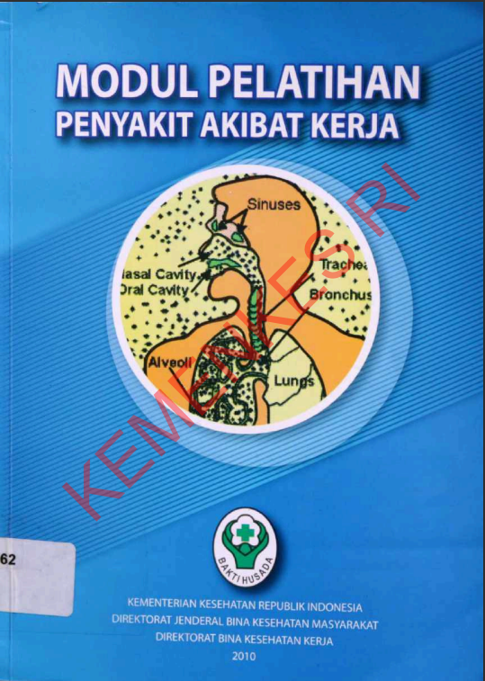 Cover Modul Pelatihan Penyakit Akibat Kerja / Direktorat Jenderal Bina Kesehatan Masyarakat