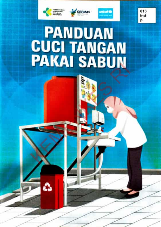 Cover Panduan Cuci Tangan Pakai Sabun / Direktorat Jenderal Kesehatan Masyarakat