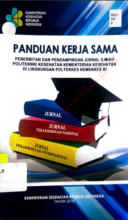 Cover Panduan Kerja Sama :  Penerbitan dan Pendampingan Jurnal Ilmiah Politeknik Kesehatan Kementerian Kesehatan di Lingkungan Poltekkes Kemenkes RI / Badan Pengembangan dan Pemberdayaan Sumber Daya Manusia Kesehatan