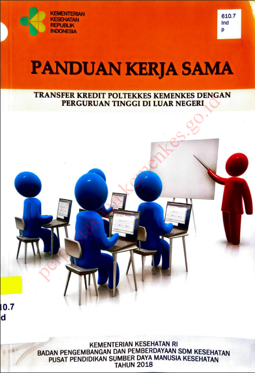 Cover Panduan kerja sama Transfer kredit poltekkes Kemenkes dengan perguruan tinggi di luar negeri / Badan Pengembangan dan Pemberdayaan Sumber Daya Manusia Kesehatan