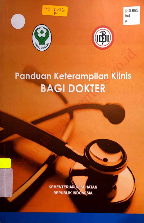 Cover Panduan Ketrampilan Klinis Bagi Dokter / Direktorat Jenderal Pelayanan Kesehatan