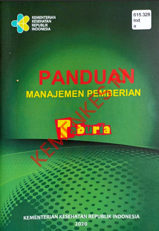 Cover PANDUAN MANAJEMEN PEMBERIAN :  Taburia / Direktorat Jenderal Kesehatan Masyarakat
