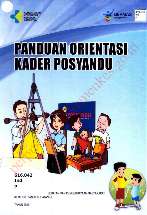 Cover PANDUAN ORIENTASI KADER POSYANDU / Direktorat Promosi Kesehatan dan Pemberdayaan Masyarakat
