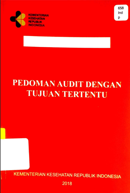 Cover Pedoman Audit dengan Tujuan Tertentu / Inspektorat Jenderal