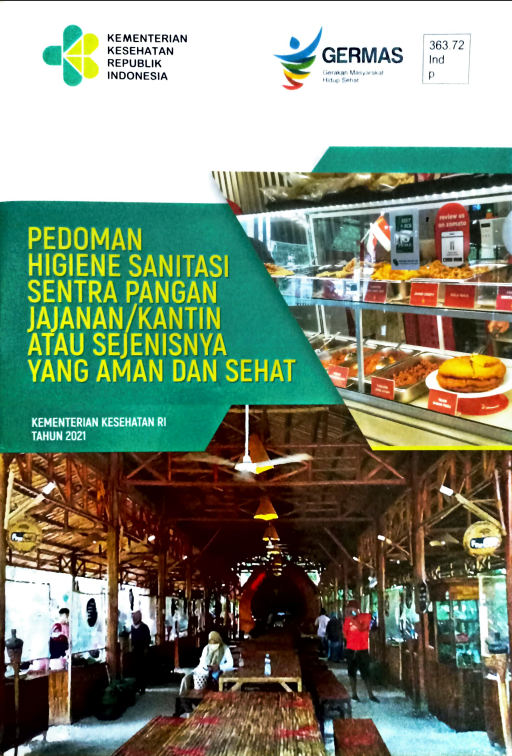 Cover PEDOMAN HIGIENE SANITASI SENTRA PANGAN JAJANAN ATAU KANTIN ATAU SEJENISNYA YANG AMAN DAN SEHAT / Direktorat Jenderal Kesehatan Masyarakat