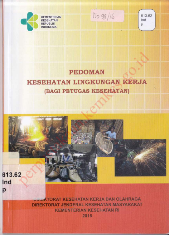 Cover PEDOMAN KESEHATAN  LINGKUNGAN KERJA :  (BAGI PETUGAS KESEHATAN) / Direktorat Jenderal Kesehatan Masyarakat