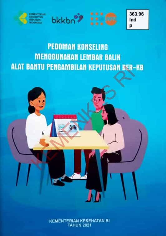 Cover Pedoman Konseling Menggunakan Lembar Balik Alat Bantu Pengabilan Keputusan BER-KB / Direktorat Jenderal Kesehatan Masyarakat