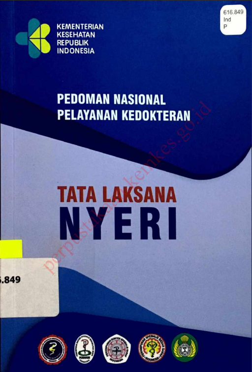 Cover Pedoman nasional pelayanan kedokteran Tata Laksana Nyeri / Direktorat Jenderal Pelayanan Kesehatan
