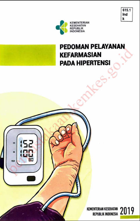 Cover PEDOMAN PELAYANAN KEFARMASIAN PADA HIPERTENSI / Direktorat Jenderal Kefarmasian dan Alat Kesehatan