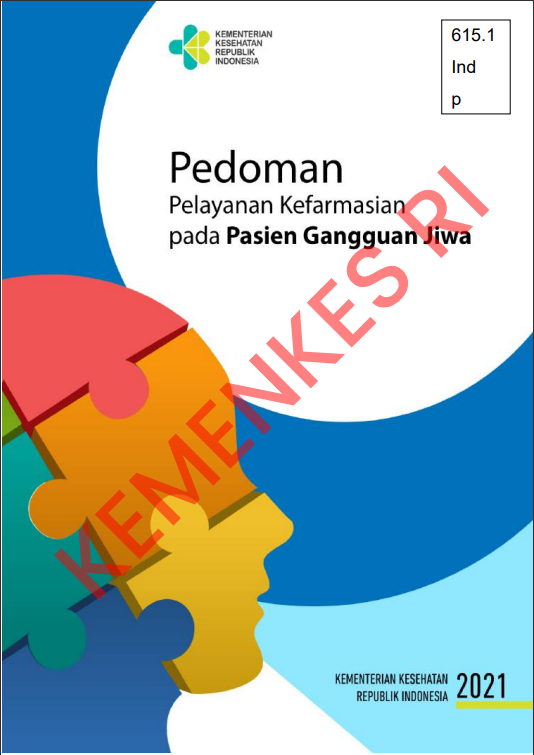 Cover PEDOMAN PELAYANAN KEFARMASIAN UNTUK PASIEN GANGGUAN JIWA / Direktorat Jenderal Kefarmasian dan Alat Kesehatan