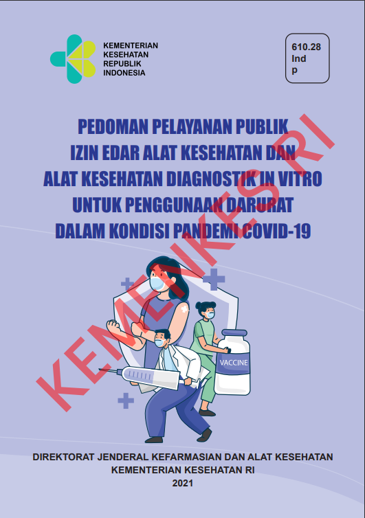 Cover Pedoman Pelayanan Publik Dalam Kondisi Pandemi / Direktorat Jenderal Kefarmasian dan Alat Kesehatan