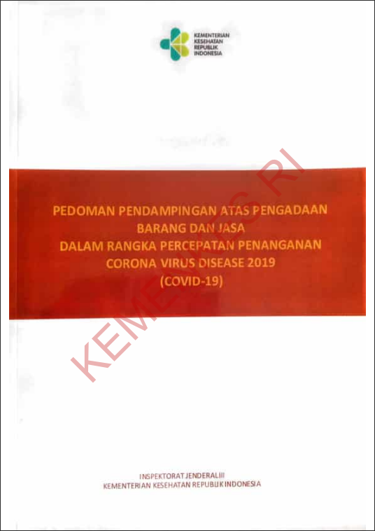 Cover Pedoman Pendampingan atas pengpercepatan penanganan corona virus disease 2019 (covid 19 ) / Inspektorat Jenderal