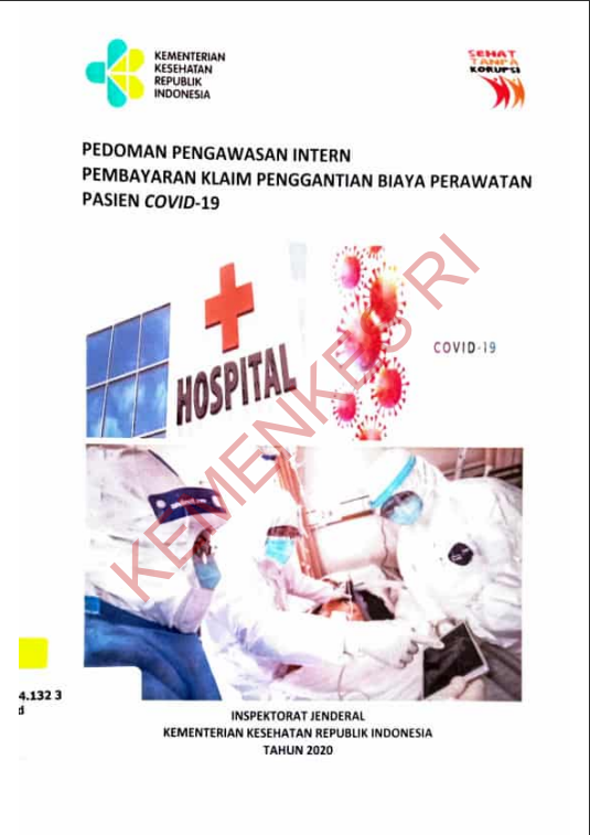 Cover Pedoman Pengawasan Intern Pembayaran Klaim Penggantian Biaya Perawatan Pasien Covid-19 / Inspektorat Jenderal
