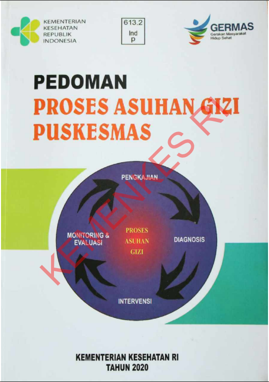 Cover Pedoman Proses Asuhan Gizi Puskesmas / Kementerian Kesehatan Republik Indonesia
