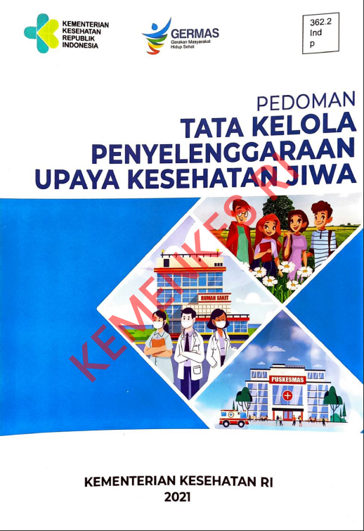 Cover Pedoman Tata Kelola Penyelenggaraan Upaya Kesehatan Jiwa / Direktorat Jenderal Pencegahan dan Pengendalian Penyakit
