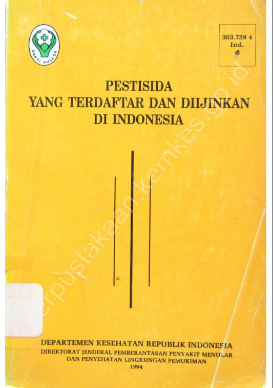 Cover Pestisida Yang Terdaftar Dan Diijinkan Di Indonesia / Direktorat Jenderal Pemberantasan  Penyakit Menular dan Penyehatan Lingkungan Pemukiman
