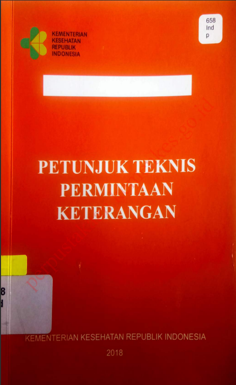 Cover PETUNJUK TEKNIS PERMINTAAN KETERANGAN / Inspektorat Jenderal