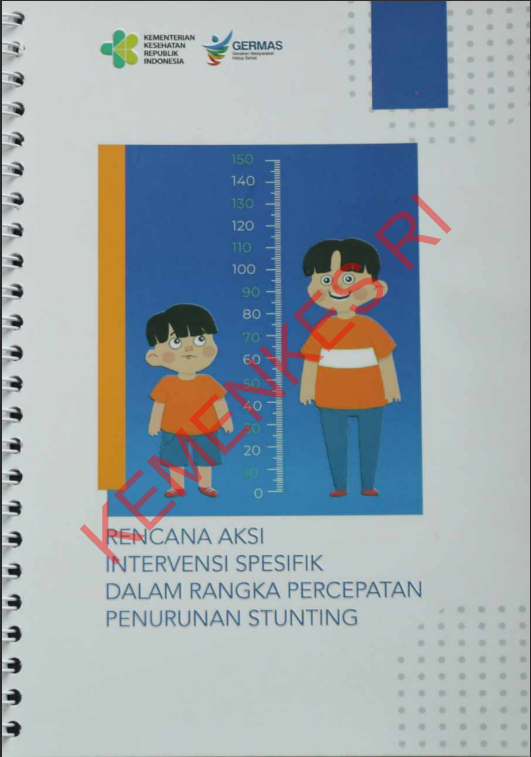 Cover Rencana Aksi Intervensi Spesifik Dalam Rangka Percepatan Penurunan Stunting / Direktorat Jenderal Kesehatan Masyarakat