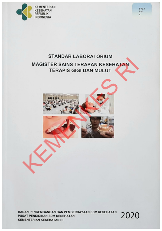 Cover Standar Laboratorium Magister Sains Terapan Kesehatan Terapis Gigi dan Mulut / Badan Pengembangan dan Pemberdayaan Sumber Daya Manusia Kesehatan