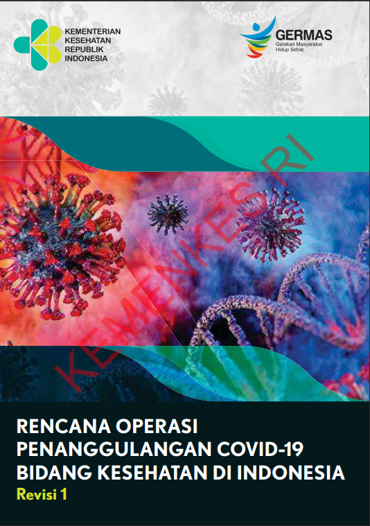 Cover Rencana Operasi Penanggulangan Covid-19 Bidang Kesehatan Di Indonesia / Sekretariat Jenderal