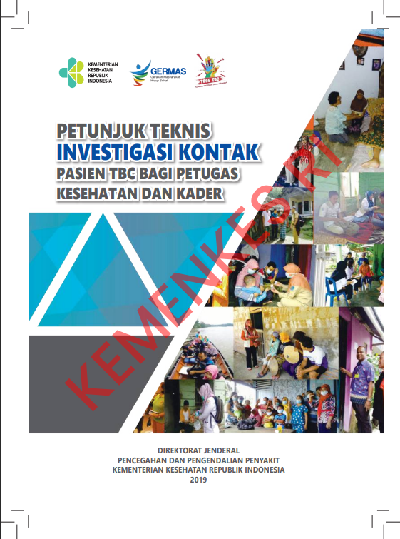 Cover Petunjuk Teknis Investigasi Kontak Pasien TBC / Direktorat Jenderal Pencegahan dan Pengendalian Penyakit