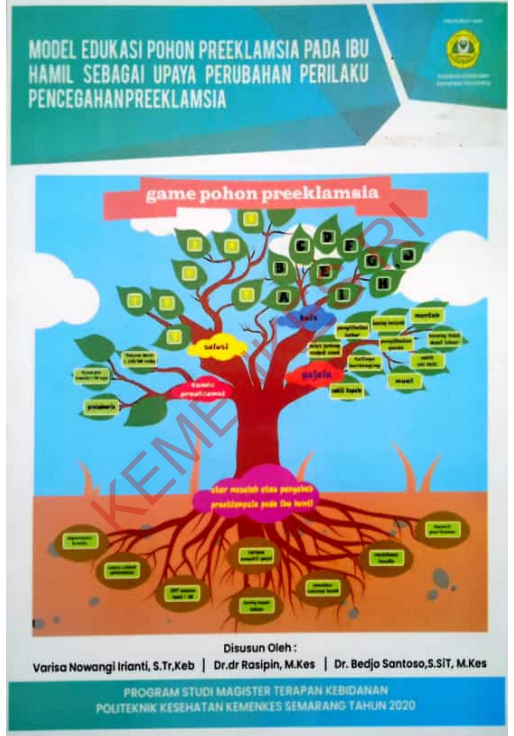 Cover Model Edukasi Pohon Preklamsi Pada Ibu Hamil Sebagai Upaya Perubahan Perilaku Pencegahan Preeklamsia :  Game Pohon Preeklamsia / Politeknik Kesehatan Kementerian Kesehatan Semarang