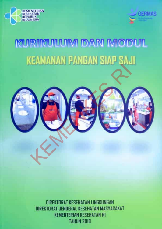 Cover Kurikulum dan Modul :  Keamanan Pangan Siap Saji / Direktorat Jenderal Kesehatan Masyarakat