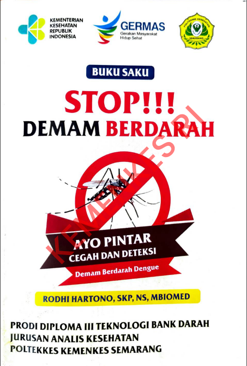 Cover Buku Saku Stop Demam Berdarah / Politeknik Kesehatan Kementerian Kesehatan Semarang