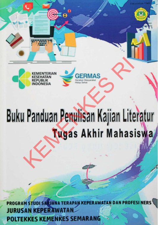 Cover Buku Panduan Penulisan Kajian Literatur Tugas Akhir Mahasiswa / Politeknik Kesehatan Kementerian Kesehatan Semarang