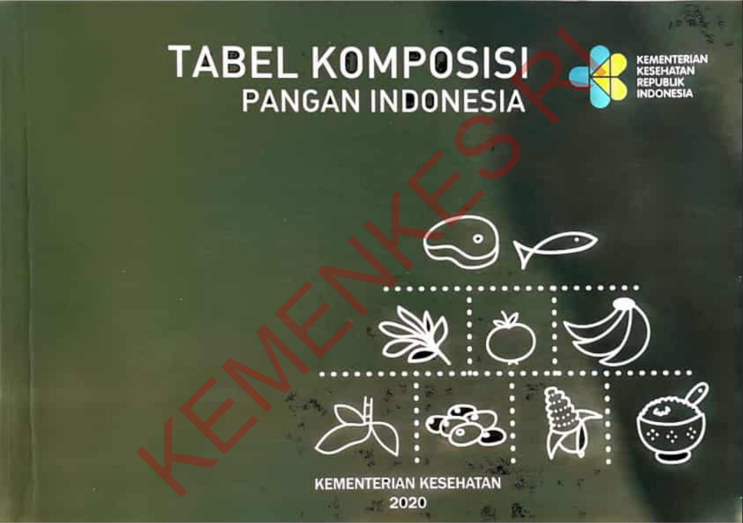 Cover Tabel Komposisi Pangan Indonesia / Kementerian Kesehatan Republik Indonesia