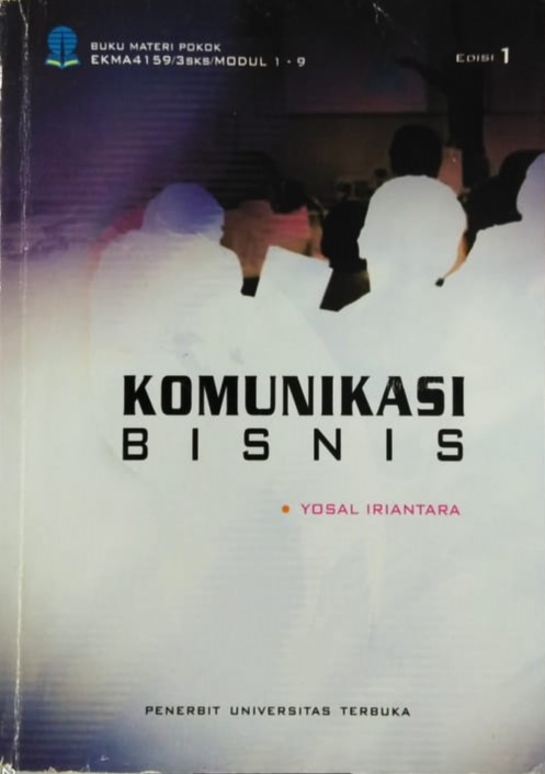 Cover Komunikasi Bisnis / Dr.Yosal Iriantara