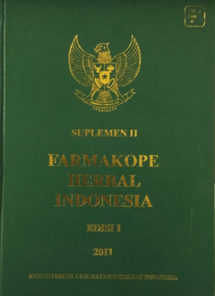Cover Farmakope Herbal Indonesia Edisi 1 / Kementerian Kesehatan Republik Indonesia