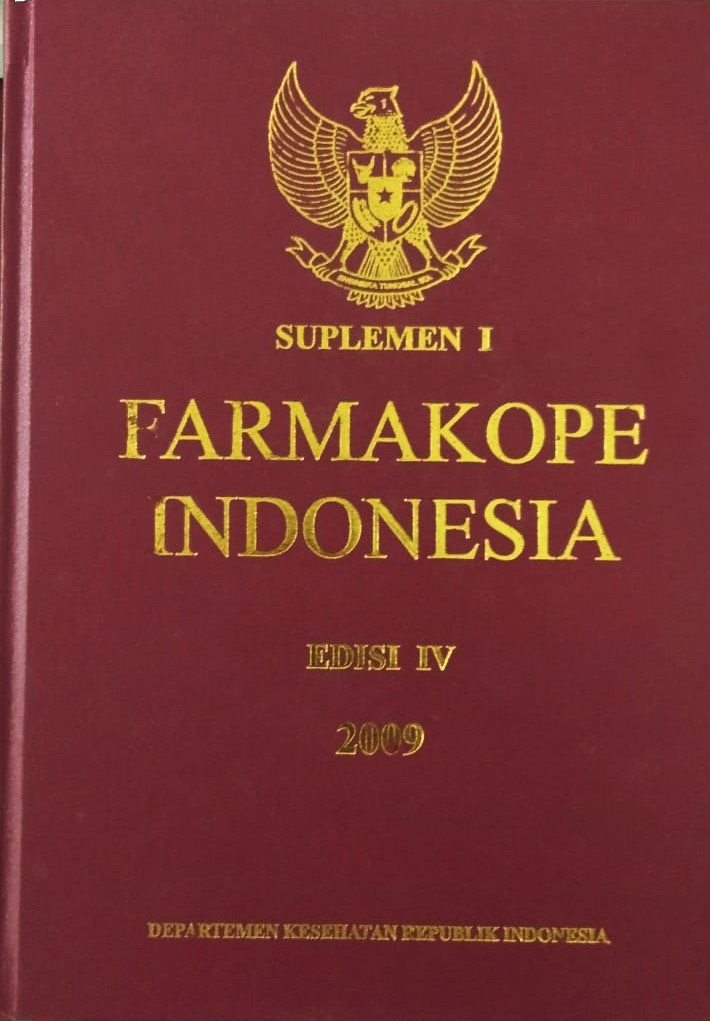 Cover Suplemen 1 Farmakope Indonesia Edisi IV / Departemen Kesehatan Republik Indonesia