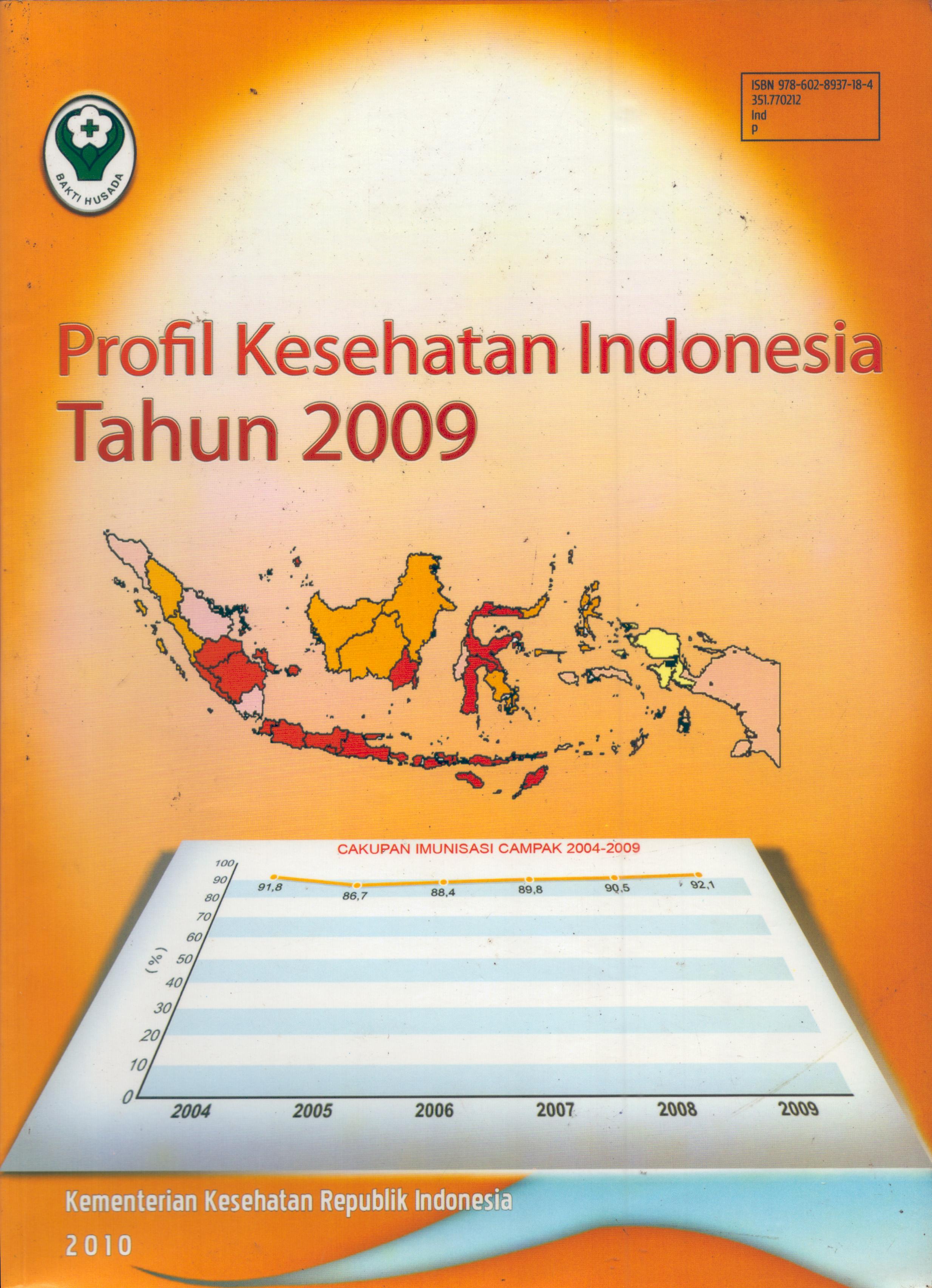 Cover PROFIL KESEHATAN INDONESIA TAHUN 2009 / dr. Ratna Rosita, MPHM