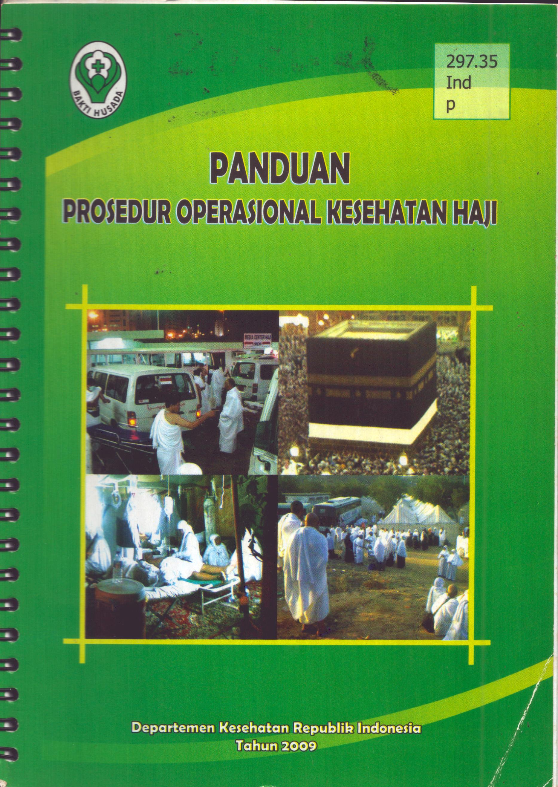 Cover Panduan Prosedur Operasional Kesehatan Haji / Direktorat Jenderal Pengendalian Penyakit dan Penyehatan Lingkungan