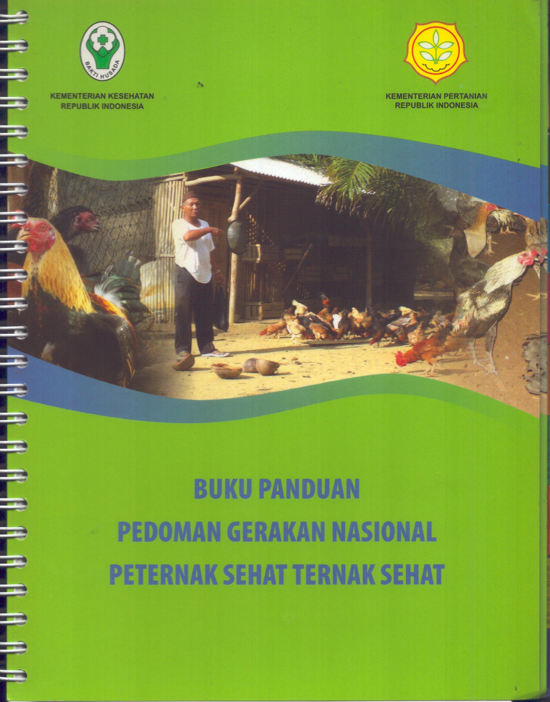Cover Buku Panduan Pedoman Gerakan Nasional Peternak Sehat Ternak Sehat / Kementerian Kesehatan Republik Indonesia