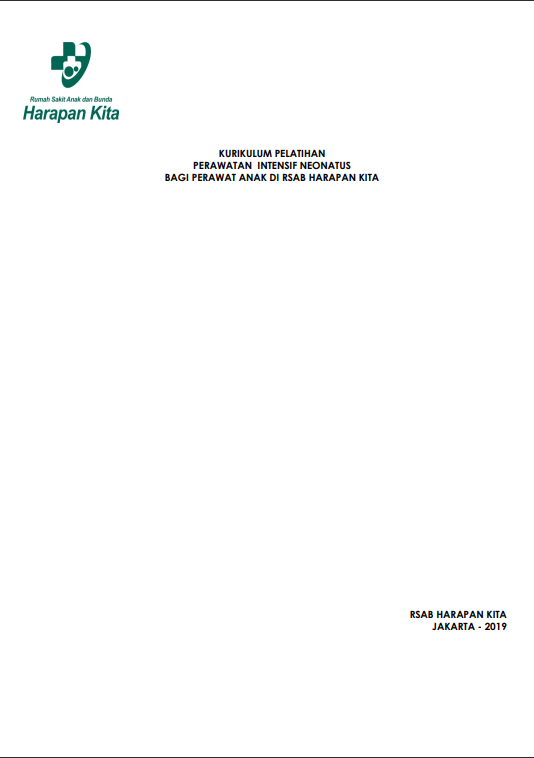 Cover Pelatihan Perawatan Intensif Neonatus :  Bagi Perawat Anak di RSAB Harapan Kita / Rumah Sakit Anak dan Bunda Harapan Kita